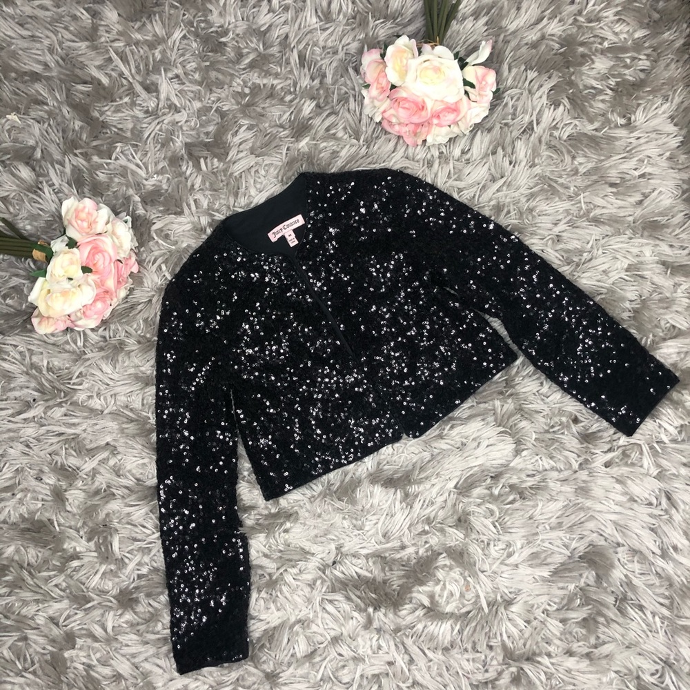 Juicy Couture Black Blazer Girl’s Size M